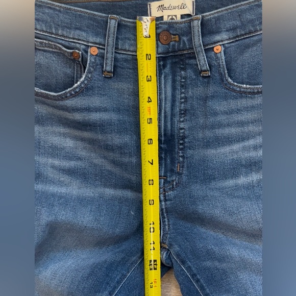 Madewell Slim Demi Boot Raw Hem Ankle Jeans Size 27 - Picture 8 of 11